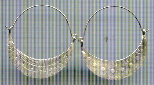 THAI KAREN HILL TRIBE SILVER EARRING ER248 
