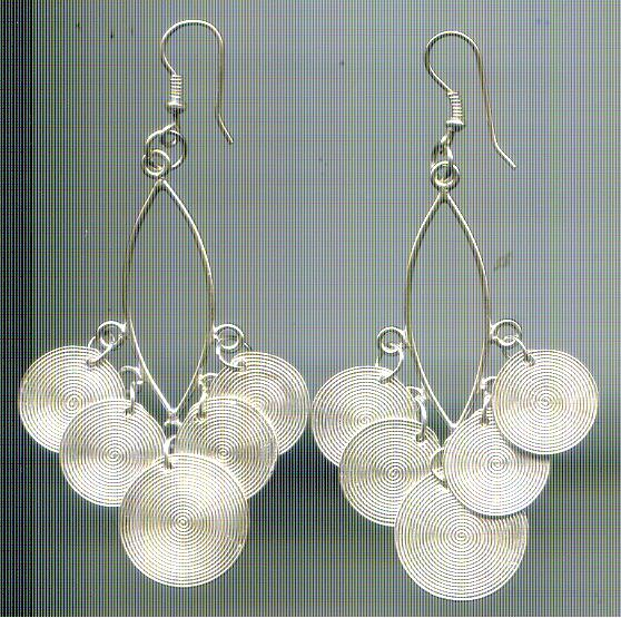 Thai Karen Hill Tribe Silver Earring ER267 