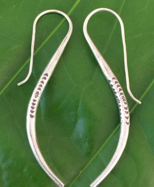 Thai Karen Hill Tribe Silver Earring ER302 