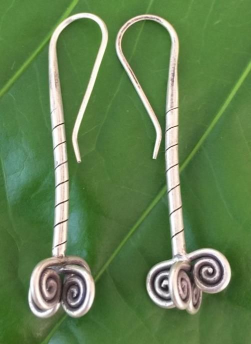 Thai Karen Hill Tribe Silver Earring ER304 