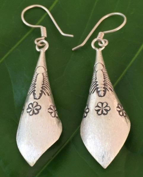 Thai Karen Hill Tribe Silver Earring ER308 