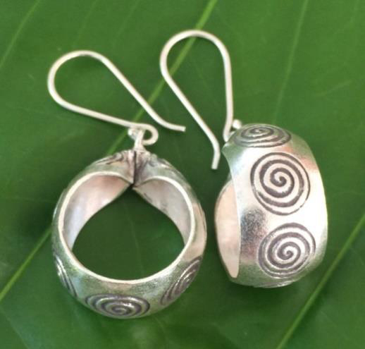 Thai Karen Hill Tribe Silver Earring ER311 