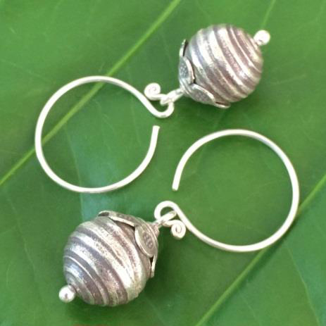 Thai Karen Hill Tribe Silver Earring ER315 
