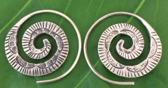 Thai Karen Hill Tribe Silver Earring ER323 