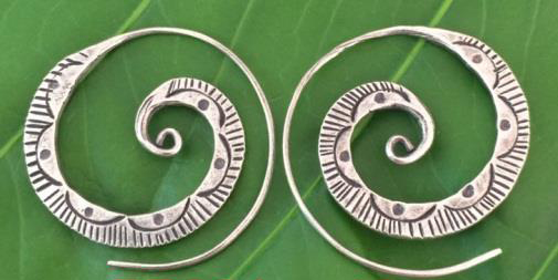 Thai Karen Hill Tribe Silver Earring ER324 