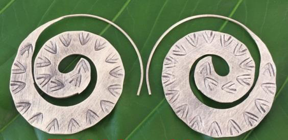 Thai Karen Hill Tribe Silver Earring ER326 