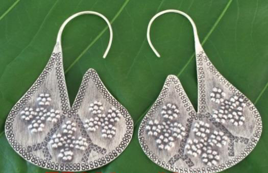 Thai Karen Hill Tribe Silver Earring ER329 