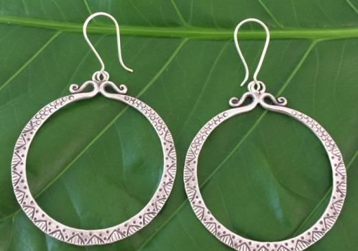 Thai Karen Hill Tribe Silver Earring ER331 