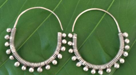 Thai Karen Hill Tribe Silver Earring ER333 