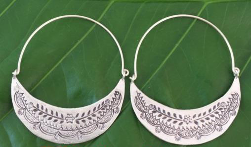 Thai Karen Hill Tribe Silver Earring ER337 