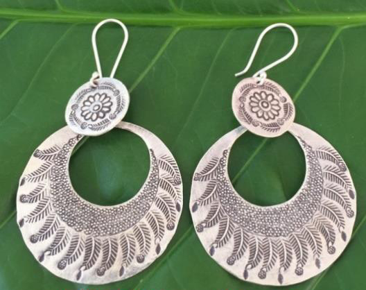 Thai Karen Hill Tribe Silver Earring ER345 