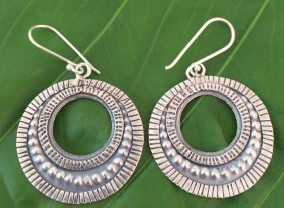 Thai Karen Hill Tribe Silver Earring ER347 