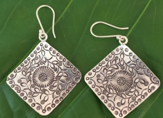 Thai Karen Hill Tribe Silver Earring ER348 