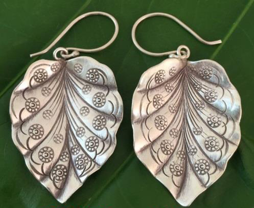 THAI KAREN HILL TRIBE SILVER EARRING ER350 