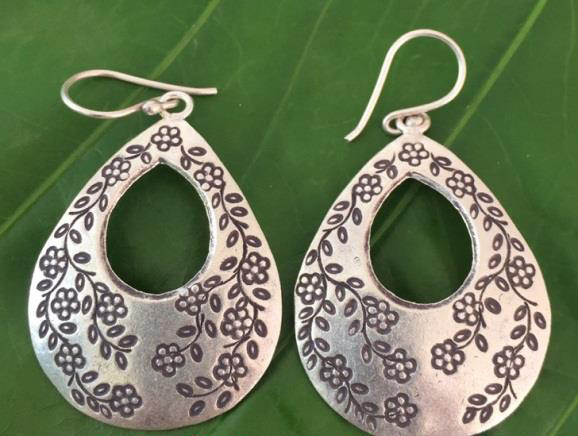 Thai Karen Hill Tribe Silver Earring ER370 