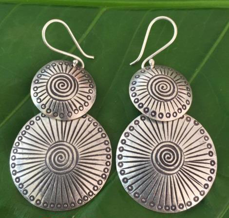 Thai Karen Hill Tribe Silver Earring ER371 