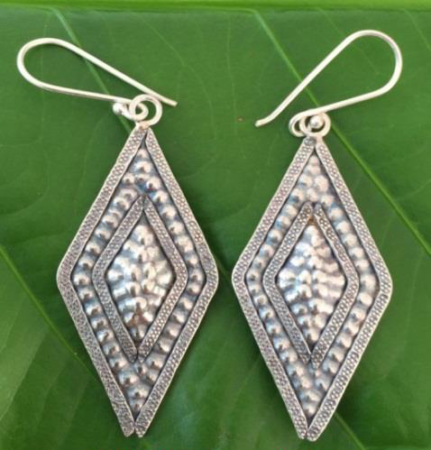 Thai Karen Hill Tribe Silver Earring ER378 