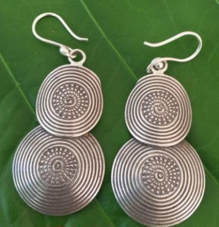 Thai Karen Hill Tribe Silver Earring ER399 