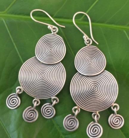 Thai Karen Hill Tribe Silver Earring ER400 