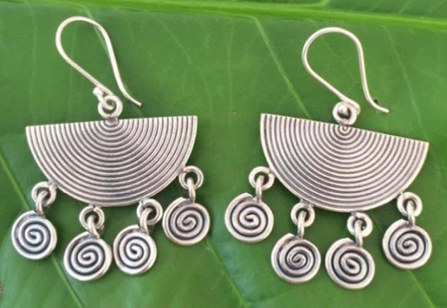 Thai Karen Hill Tribe Silver Earring ER401 