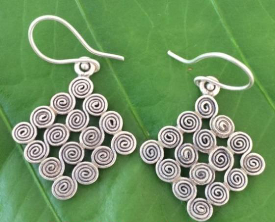 Thai Karen Hill Tribe Silver Earring ER405 