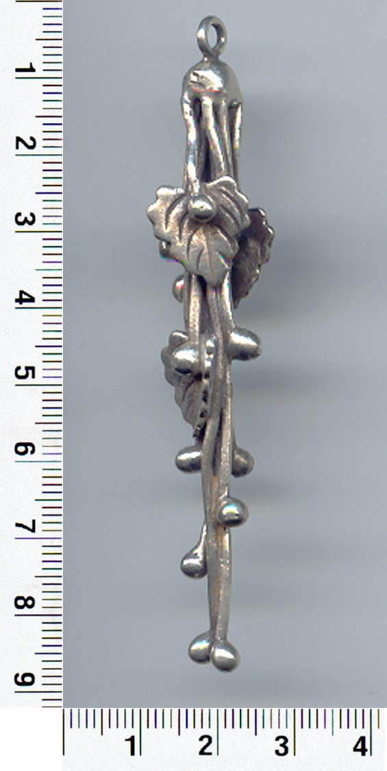 Thai Karen Hill Tribe Silver Pendants Lovely Flower Pendant NM051 