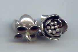 Thai Karen Hill Tribe Silver Pendants Bud Flower Charm NM061 