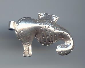 Thai Karen Hill Tribe Silver Pendants Sea Horse Pendant NM117 