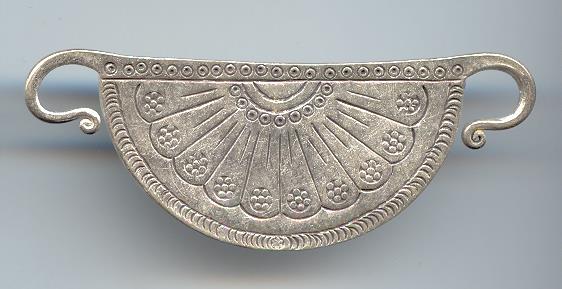 Thai Karen Hill Tribe Silver Pendants Karen Spirit Fan Shape Pendant NM152 