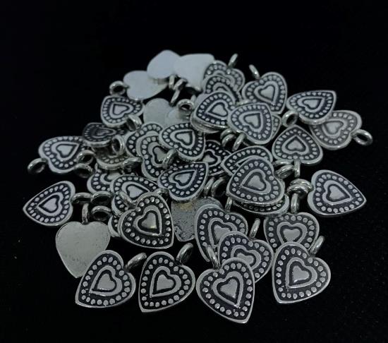 Thai Karen Hill Tribe Silver Pendants 20PD192 (10 Beads)