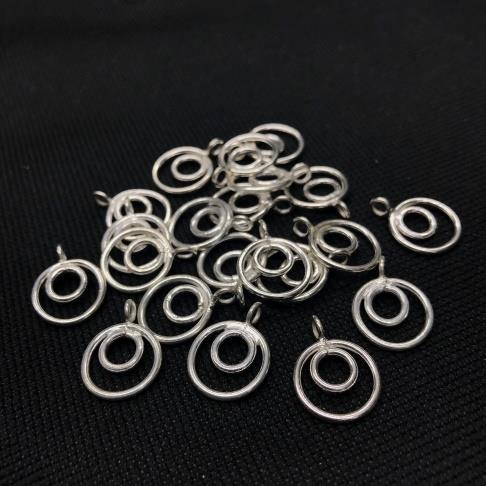 Thai Karen Hill Tribe Silver Pendants 20PD256 (10 Beads)