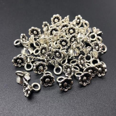 Thai Karen Hill Tribe Silver Pendants 20PD350 (10 Beads)