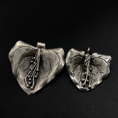 Thai Karen Hill Tribe Silver Pendants 20PD368 BIG (5 Beads)