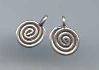 Thai Karen Hill Tribe Silver Little Swirl Pendants NS021