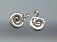 Thai Karen Hill Tribe Silver Cute Spiral Pendants NS022