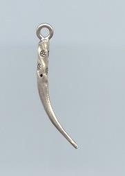 Thai Karen Hill Tribe Silver Daisy Printed Ivory Drop Pendant NS099