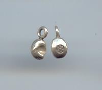Thai Karen Hill Tribe Silver Cute Daisy Printed Pendants NS106