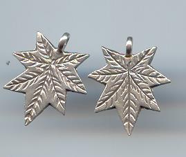 Thai Karen Hill Tribe Silver Pendants Little Leaf Pendants NS149