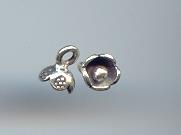 Thai Karen Hill Tribe Silver Pendants Little Bud Flower Pendants NS155