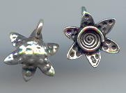 Thai Karen Hill Tribe Silver Pendants Little Swirl Flower Pendants NS171