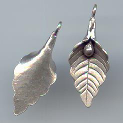 Thai Karen Hill Tribe Silver Pendants Flower Leaf Pendant NS194