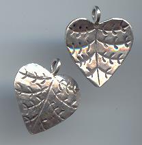 Thai Karen Hill Tribe Silver Pendants Little Leaf Pendants NS224