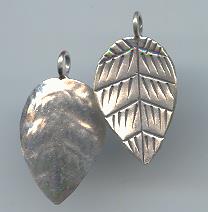 Thai Karen Hill Tribe Silver Pendants Little Leaf Pendants NS226