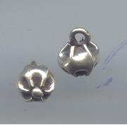 Thai Karen Hill Tribe Silver Pendants Small Bud Lotus Pendants NS259