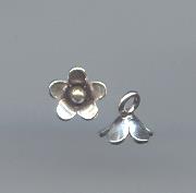 THAI KAREN HILL TRIBE SILVER PENDANTS SMALL FLOWER PENDANT NS266