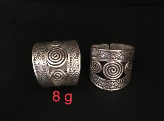 THAI KAREN HILL TRIBE SILVER RING 20RR022