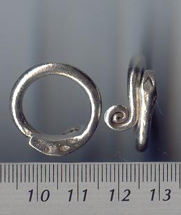 Thai Karen Hill Tribe Silver Plan Swirl Ring RR126 