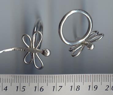 Thai Karen Hill Tribe Silver Star Swirl Ring RR136 
