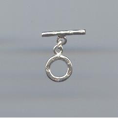 Thai Karen Hill Tribe Toggles and Findings Silver Plain Circle Toggle TG061 