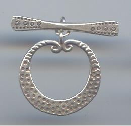 THAI KAREN HILL TRIBE TOGGLES AND FINDINGS SILVER TG137 